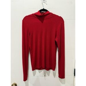 Aritzia Red Turtleneck